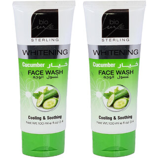                       Bio Luxe Cooling & Soothing Whitening Face Wash - Pack of 2 (100ml)                                              