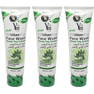 YC Whitening Green Tea Extract Face Wash - 100ml (Pack Of 3) YC Whitening Green Tea Extract Face Wash - 100ml (Pack Of 3)