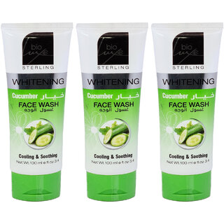                       Bio Luxe Cooling & Soothing Whitening Face Wash - Pack of 3 (100ml)                                              