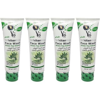 YC Whitening Green Tea Extract Face Wash - 100ml (Pack Of 4) YC Whitening Green Tea Extract Face Wash - 100ml (Pack Of 4)