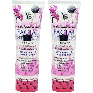                       YC Facial Fit Expert Total Age Solution Face Wash - 100ml (Pack Of 2)                                              
