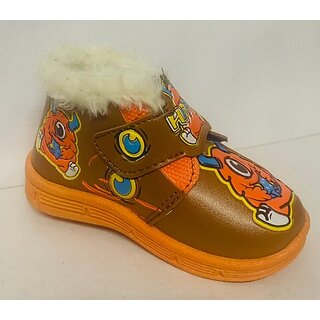 Cj Enterprises Boys & Girls Velcro Casual Boots (Multicolor)