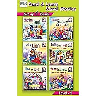 Read and Learn Moral Stories Level - 1 ( Set of 6 Books ) (English)