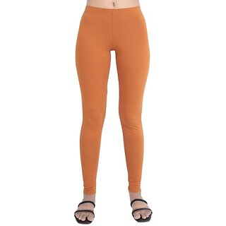                       Onesky Footed Western Wear Legging (Orange, Solid)                                              
