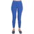 Onesky Ankle Length Western Wear Legging (Light Blue, Solid)