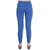 Onesky Ankle Length Western Wear Legging (Light Blue, Solid)