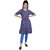 Onesky Ankle Length Western Wear Legging (Light Blue, Solid)