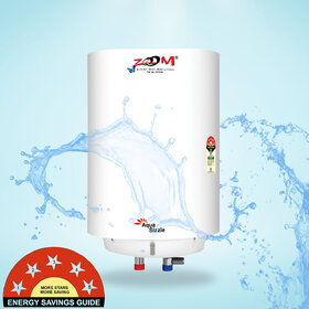 Zoom 10 L Storage Water Geyser Aqua Sizzle Water Storage Heater White