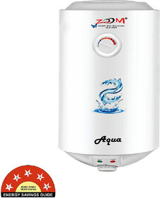 Zoom 10 L Storage Water Geyser Aqua Water Heater 10 Liter White