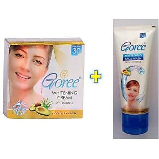                       Goree Beauty Cream With Goree Face Wash (blue) (1+1)                                              