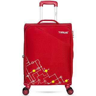 Flash 58 cm Stylish Cabin Travel Luggage & Suitcase For Men and Women Red