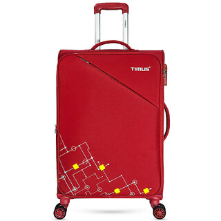 Flash 68 cm Stylish Check-in Travel Luggage & Suitcase For Men and Women Red Flash 68 cm Stylish Check-in Travel Luggage & Suitcase For Men and Women Red