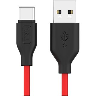                       Tnl Usb Type C Cable 2 A 1.5 M Pvc Classics (Compatible With All Type-C Enabled Devices, Red, One Cable)                                              