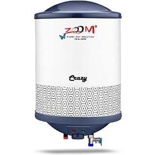 Zoom 25 L Storage Water Geyser Crazy Water Heater Gyser White