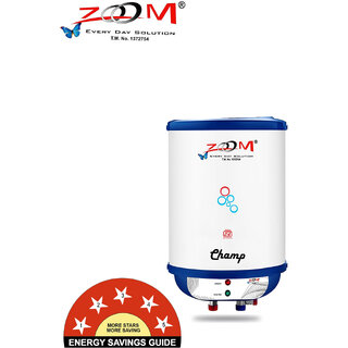 Zoom 6 L Storage Water Geyser Water Storage Heater 6 Liter Gyser White