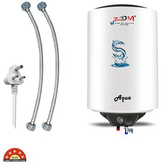                       Zoom 6 L Storage Water Geyser Aqua Water Heater Gyser White                                              