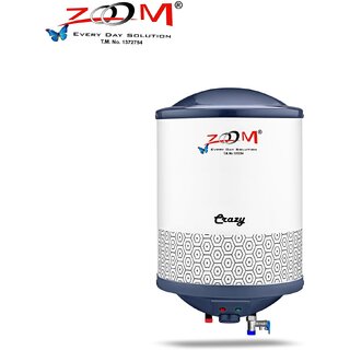 Zoom 10 L Storage Water Geyser Crazy 10 Liter White