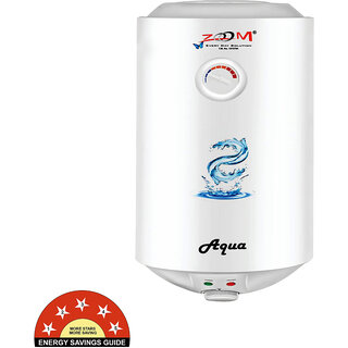                       Zoom 6 L Storage Water Geyser Aqua Water Heater White                                              