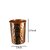 Royalstuffs Copper Bottle With Inbuilt Glass Storage & Serving Water For Health Benefits Hammered With 4 Glasses