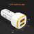 Tnl 12 W Turbo Car Charger (White, Gold, With Usb Cable)