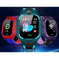 Smart Kids LBS Tracking Watch with Voice Calling, SOS, Remote Monitoring, Camera, Smartwatch (Green Strap, Free Size)