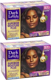Dark And Lovely Superior Moisture Plus Regular Hair Kit Cream - 350ml (Pack Of 2)