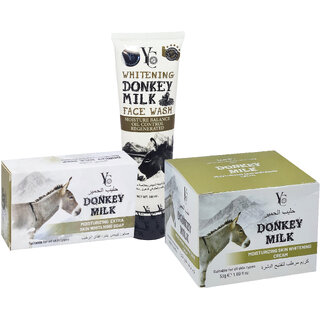                       YC Whitening Donkey Milk Moisture Soap, Cream, Face Wash - 250gm                                              