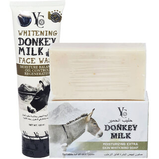                       YC Whitening Donkey Milk Moisture Soap  Face Wash (200gm)                                              