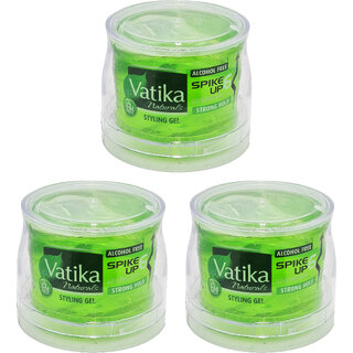 Vatika Naturals Strong Hold Styling Gel - 250ml (Pack Of 3) Vatika Naturals Strong Hold Styling Gel - 250ml (Pack Of 3)