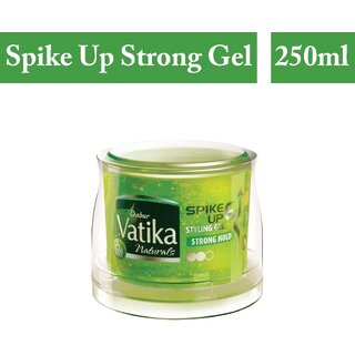                       Strong Hold Spike Up Styling Vatika Gel - (250ml)                                              