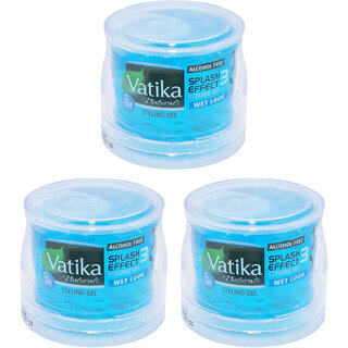 Vatika Naturals Wet Look Styling Gel - 250ml (Pack Of 3) Vatika Naturals Wet Look Styling Gel - 250ml (Pack Of 3)