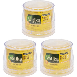                       Vatika Naturals Extreme Hold Styling Gel - 250ml (Pack Of 3)                                              