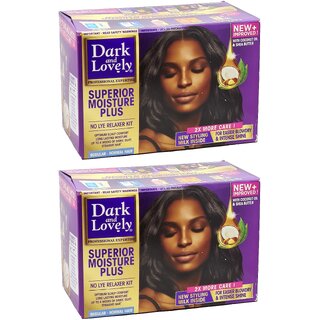 Dark And Lovely Superior Moisture Plus Regular Hair Kit Cream - 350ml (Pack Of 2)