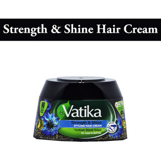                       Vatika Strength & Shine Turkish Black Seed Styling Hair Cream - 140ml                                              
