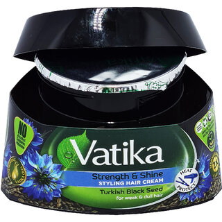                       Vatika Turkish Black Seed Strength & Shine Styling Hair Cream - 140ml                                              