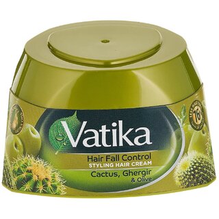                       Cactus, Ghergir & Olive Styling Hair Vatika Cream - 140ml                                              