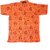 Jai Shri Ram 100 percent cotton T-shirt style orange color hanuman printed short kurta for men and women
