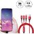 CAUL 3-in-1 Cable 1 m CU103IN1  (Compatible with Iphone, Laptop, Tablet, android phone, oppo, vivo, oneplus, Red, One Cable)