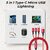 CAUL 3-in-1 Cable 1 m CU103IN1  (Compatible with Iphone, Laptop, Tablet, android phone, oppo, vivo, oneplus, Red, One Cable)