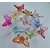 Mini Butterfly Crystal Effects Hair Clature for Women  Girls Multi Color, Pack of 6