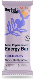 Beyond Food Meal Replacement Energy Bar | Fresh Blueberry Flavor (Pack of 6/ 50g each) | 100% Natural Ingredients
