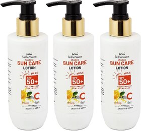 Mistline Sun Care SPF 50+ Vitamin C Lotion - 250ml (Pack Of 3)