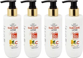 Mistline Sun Care SPF 50+ Vitamin C Lotion - 250ml (Pack Of 4)