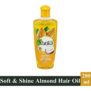                      Vatika Naturals Almond Enriched Hair Oil - Pack Of 1 (200ml)                                              