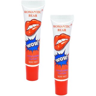 Romantic Bear Peel Off Lipstick (Sexy Red, 15g) PACK OF 2 Romantic Bear Peel Off Lipstick (Sexy Red, 15g) PACK OF 2