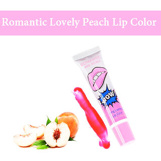                       ROMANTIC BEAR WOW Long Lasting Tint Lip Peel Off Lipstick Full lips Lip Gloss - LOVELY PEACH (15g)                                              