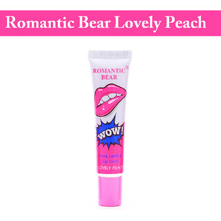                       Romantic Bear Lovely Peach WOW Long Lasting Tint Lip Peel Off - 15g                                              