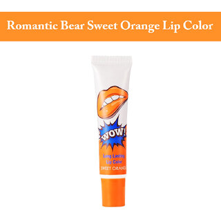                       Romantic Bear Sweet Orange WOW Long Lasting Tint Lip Peel Off - 15g                                              
