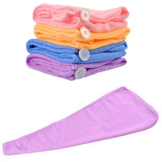                       Hair Towel Wrap Absorbent Towel Hair-Drying Bathrobe Magic Hair Warp Towel Super Quick-Drying Microfiber                                              