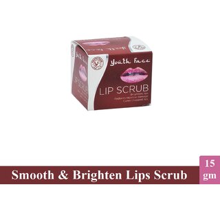                       Youth Face Smooth & Brighten Lip Scrub - Pack Of 1 (15g)                                              